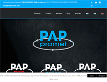 Tablet Screenshot of pap-promet.hr